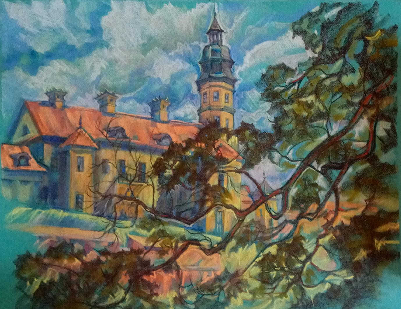 Landscape with a Castle and a Branch
